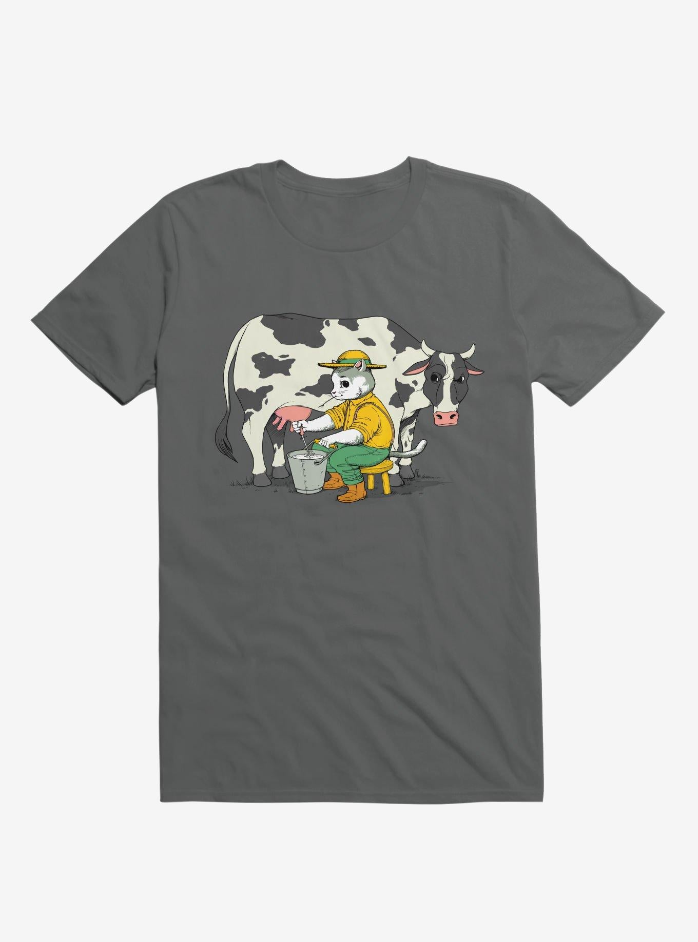 Cat Farmer Charcoal Grey T Shirt T Shirt High Search Demand Daily Wear