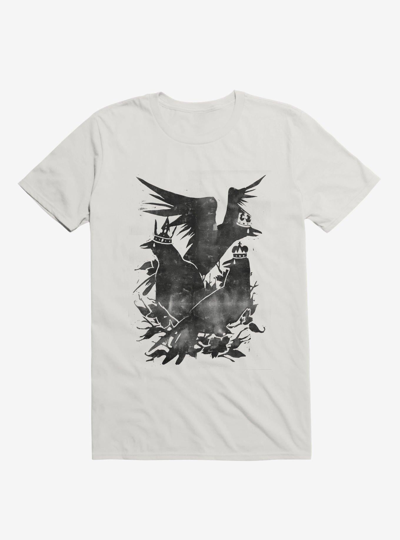 Crowned Crows White T Shirt T Shirt Trending US