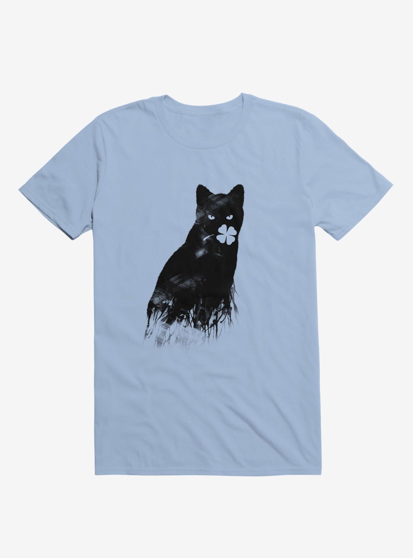 Ambivalence Cat Clover Light Blue T Shirt T Shirt High Search Demand Hot Right Now