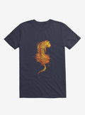 Tiger Ink Navy Blue T Shirt T Shirt Viral TikTok Best Seller Look