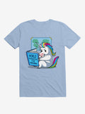 World Domination For Unicorns Light Blue T Shirt T Shirt Gym Lifestyle Gift Ready