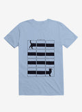 The Longcat Is Long Light Blue T Shirt T Shirt Trending US