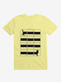 The Longcat Is Long Corn Silk Yellow T Shirt T Shirt Trending US Workout Ready