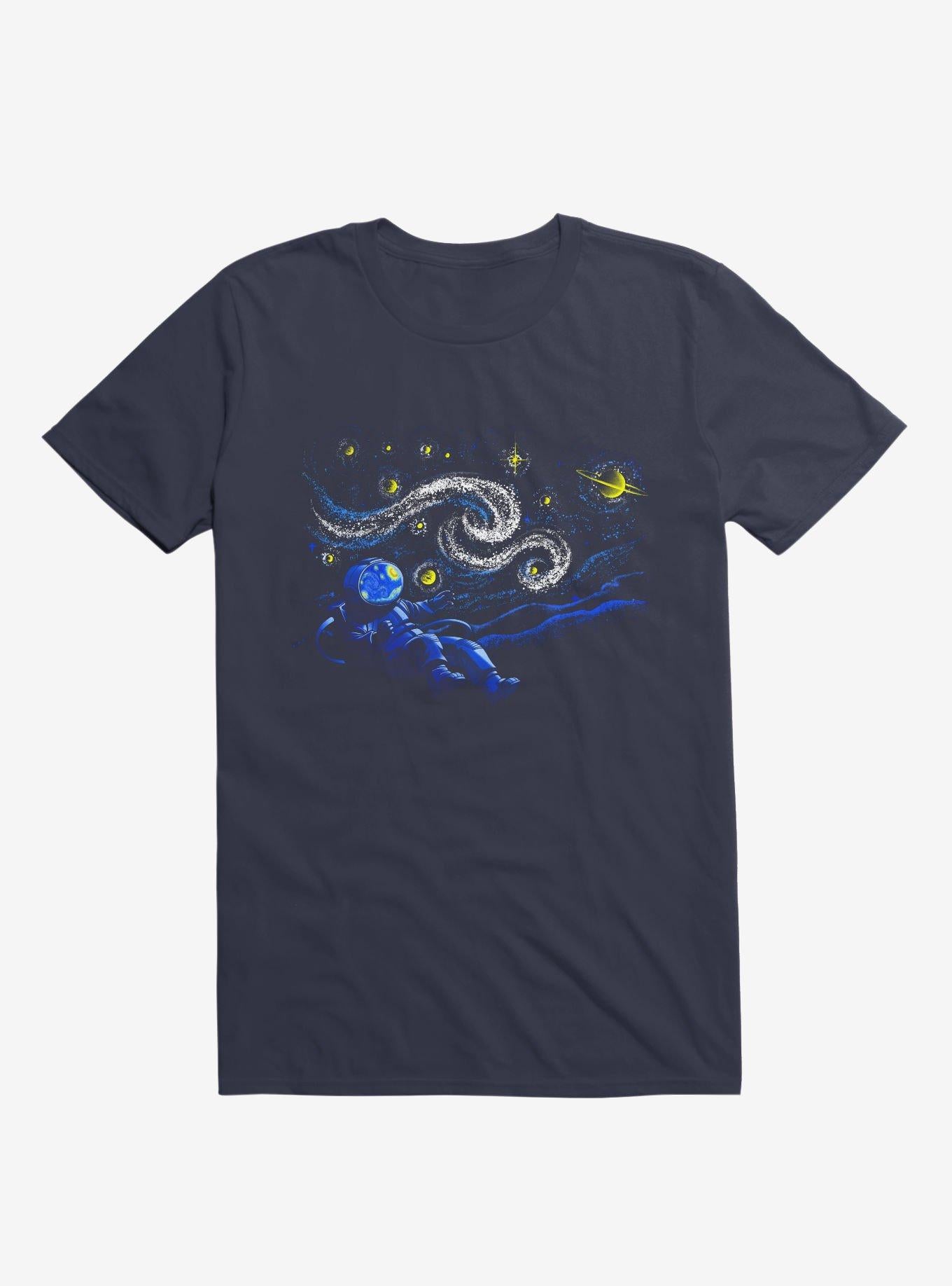 Starry Night Gravity Navy Blue T Shirt T Shirt Trending US