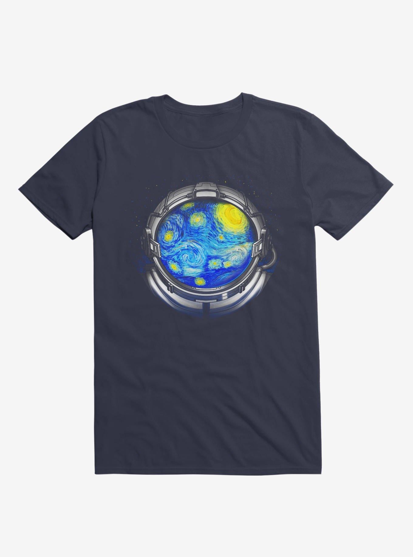 Starry Night Universe Navy Blue T Shirt T Shirt Trending US