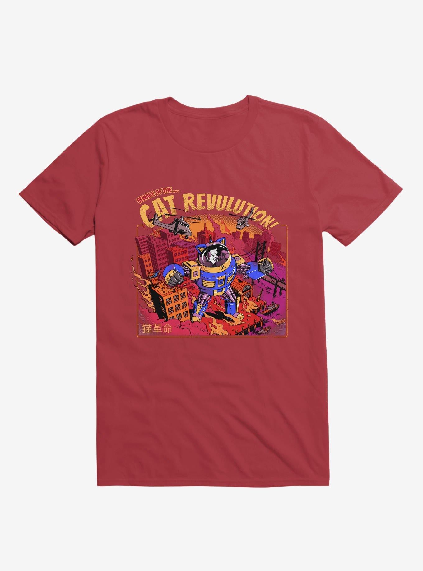 Cat Revolution Red T Shirt T Shirt Trending US