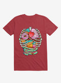 Unicorn Anatomy Sweet Inside Red T Shirt T Shirt Trending US