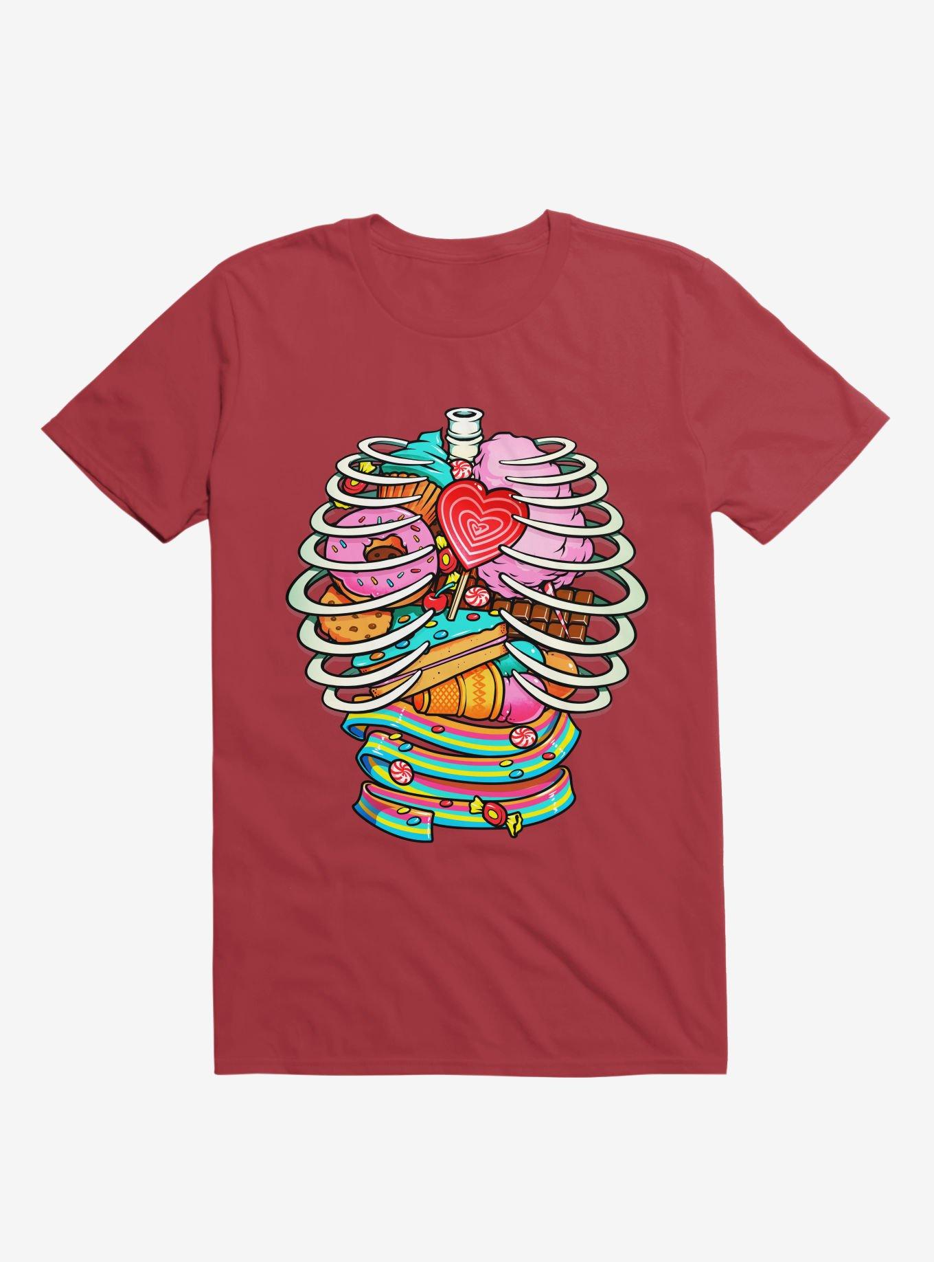 Unicorn Anatomy Sweet Inside Red T Shirt T Shirt Trending US