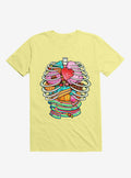 Unicorn Anatomy Sweet Inside Corn Silk Yellow T Shirt T Shirt Comfort Fit Best Seller Look