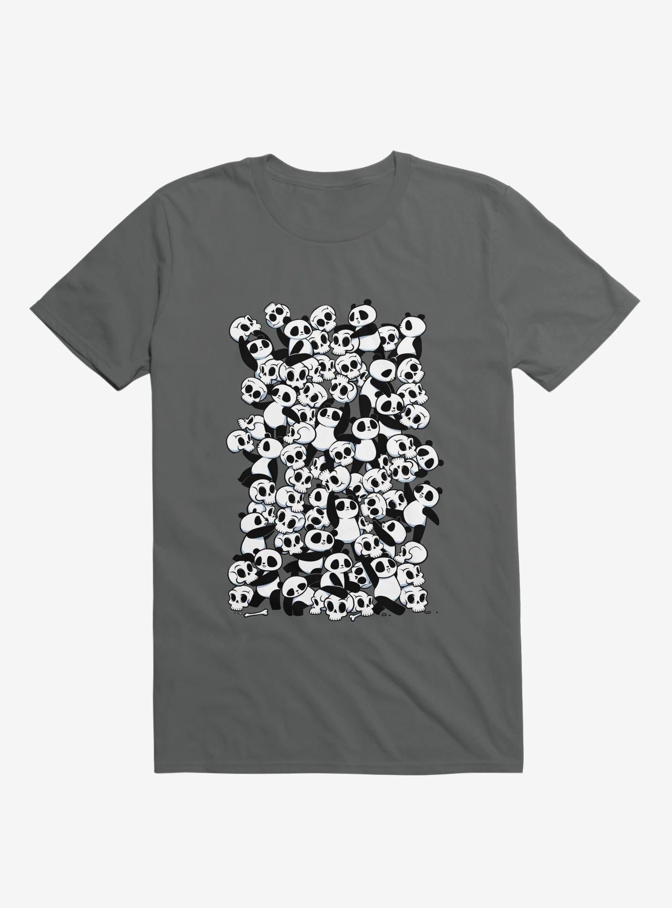 Dia De Los Muertos Panda Party Charcoal Grey T Shirt T Shirt Trending US