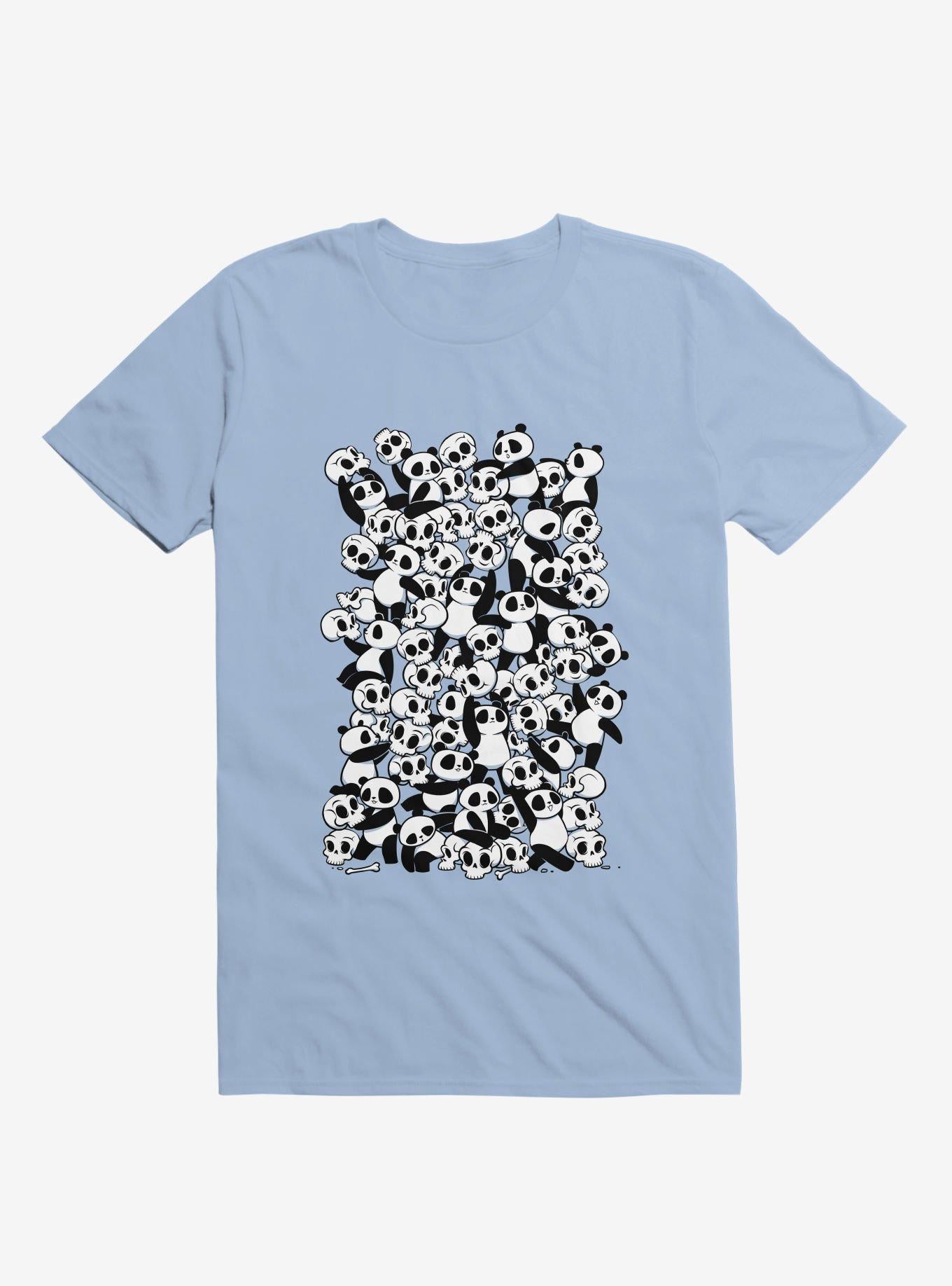 Dia De Los Muertos Panda Party Light Blue T Shirt T Shirt Trending US Fan Favorite