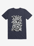 Dia De Los Muertos Panda Party Navy Blue T Shirt T Shirt Trending US