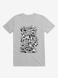 Dia De Los Muertos Panda Party Ice Grey T Shirt T Shirt Premium Print Workout Ready