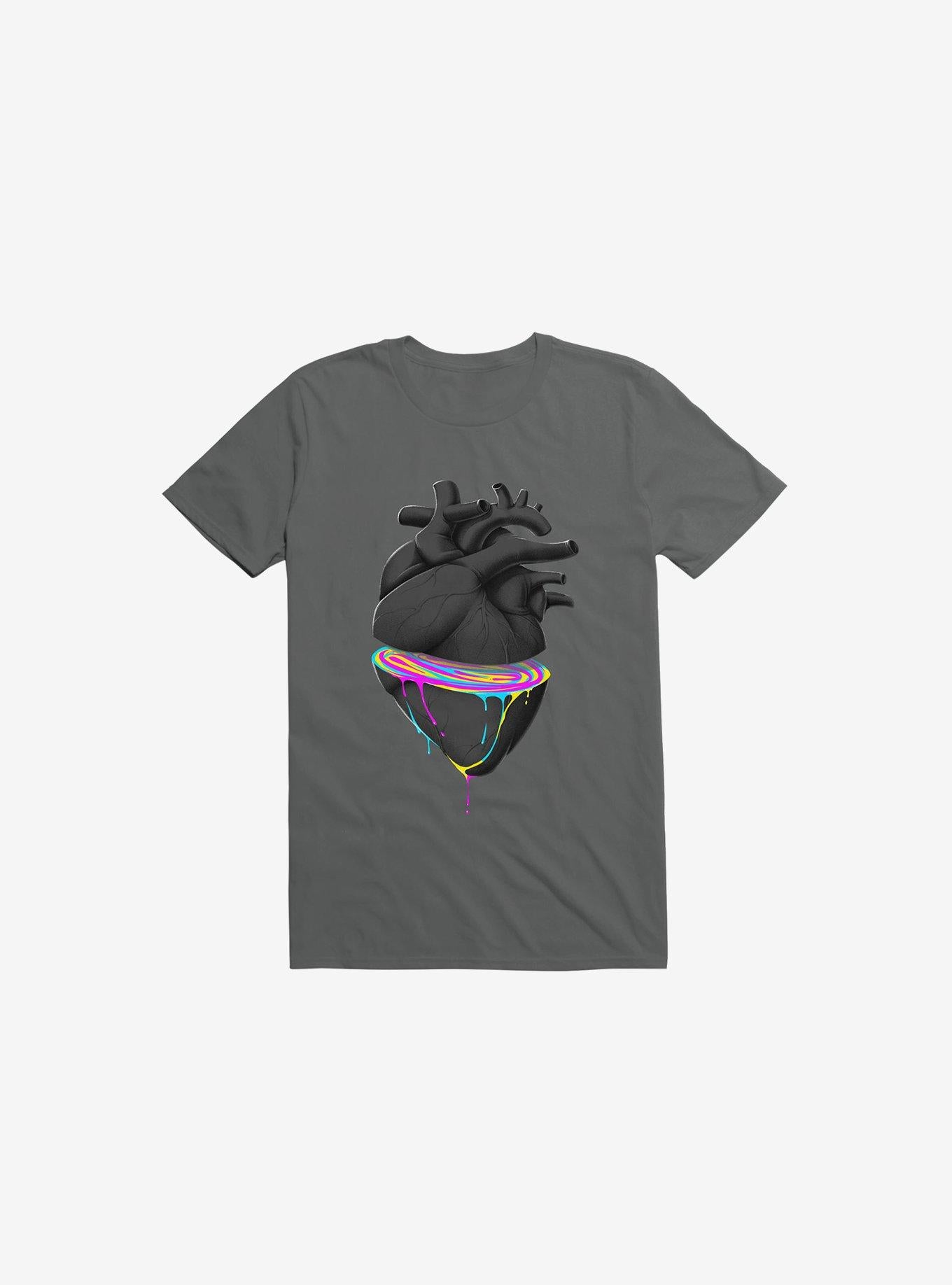 Bleeding Heart Charcoal Grey T Shirt T Shirt High Search Demand Best Seller Look