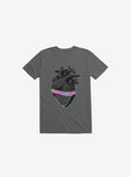 Bleeding Heart Charcoal Grey T Shirt T Shirt Trending US