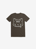 Go Away Cat Brown T Shirt T Shirt Trending US