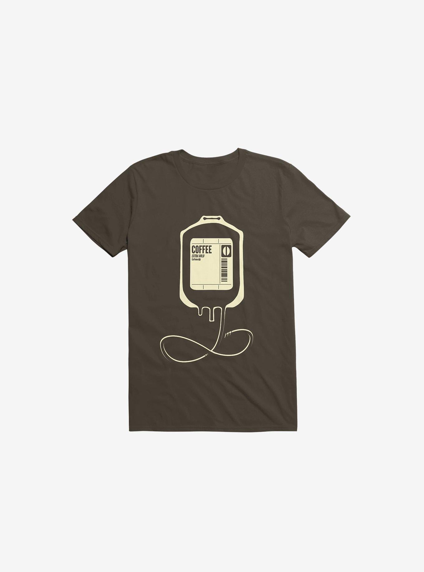 Coffee Transfusion Brown T Shirt T Shirt Comfort Fit Gift Ready