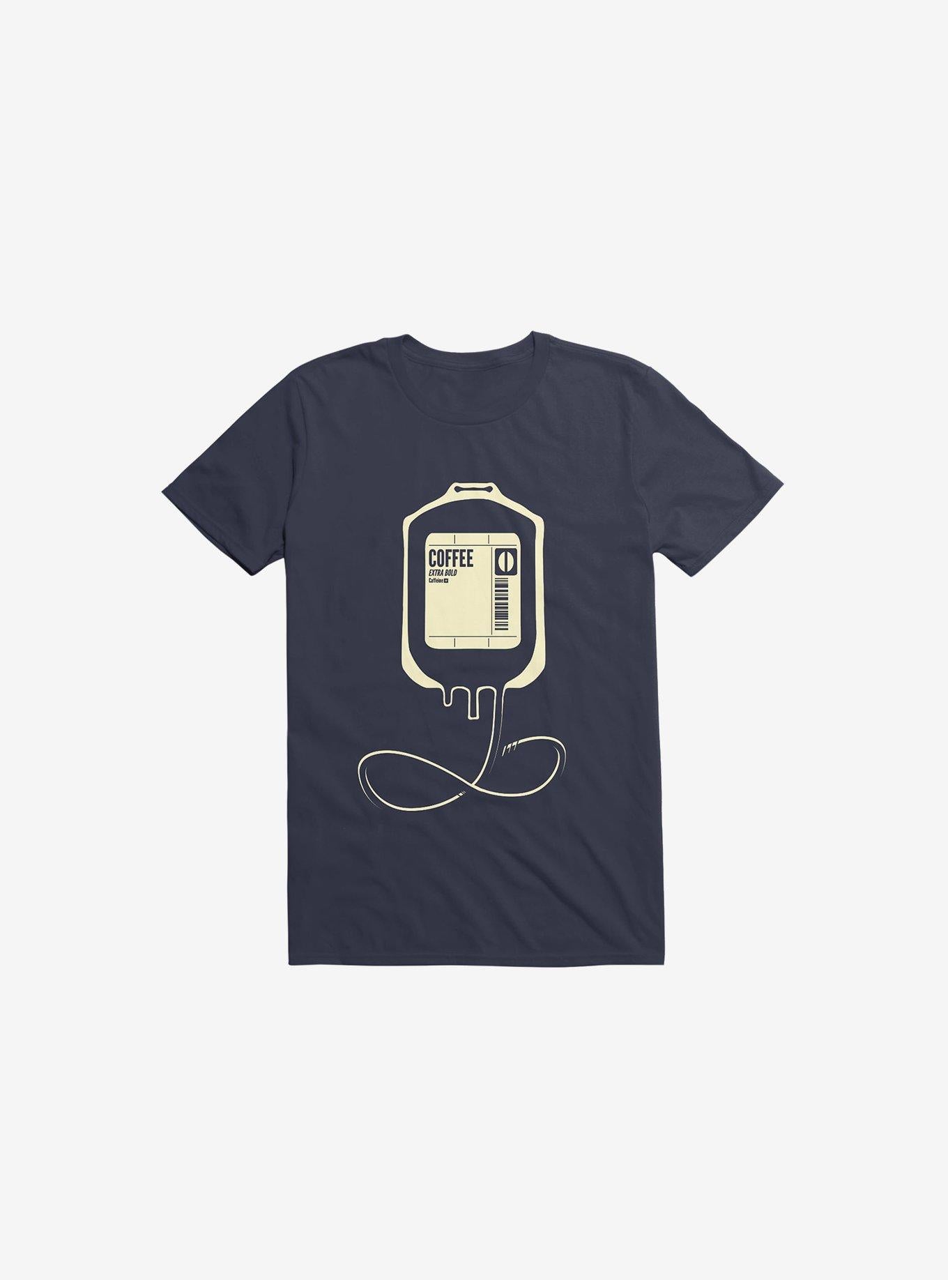 Coffee Transfusion Navy Blue T Shirt T Shirt Trending US