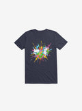 Unicorn Blast Navy Blue T Shirt T Shirt Trending US