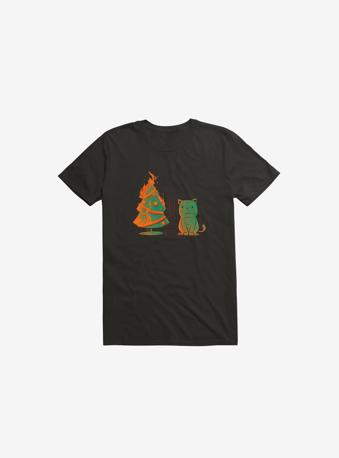 Xmas Miracle Cat Black T Shirt T Shirt Trending US