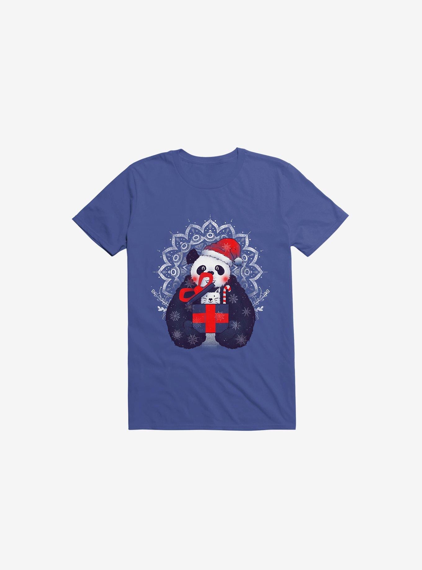 Xmas Panda Royal Blue T Shirt T Shirt Trending US