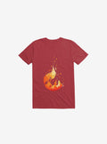 Falling Fox Red T Shirt T Shirt Gym Lifestyle Workout Ready