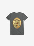Family Portrait Dinosaur Charcoal Grey T Shirt T Shirt Gym Lifestyle Gift Ready