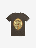 Family Portrait Dinosaur Brown T Shirt T Shirt Comfort Fit Workout Ready