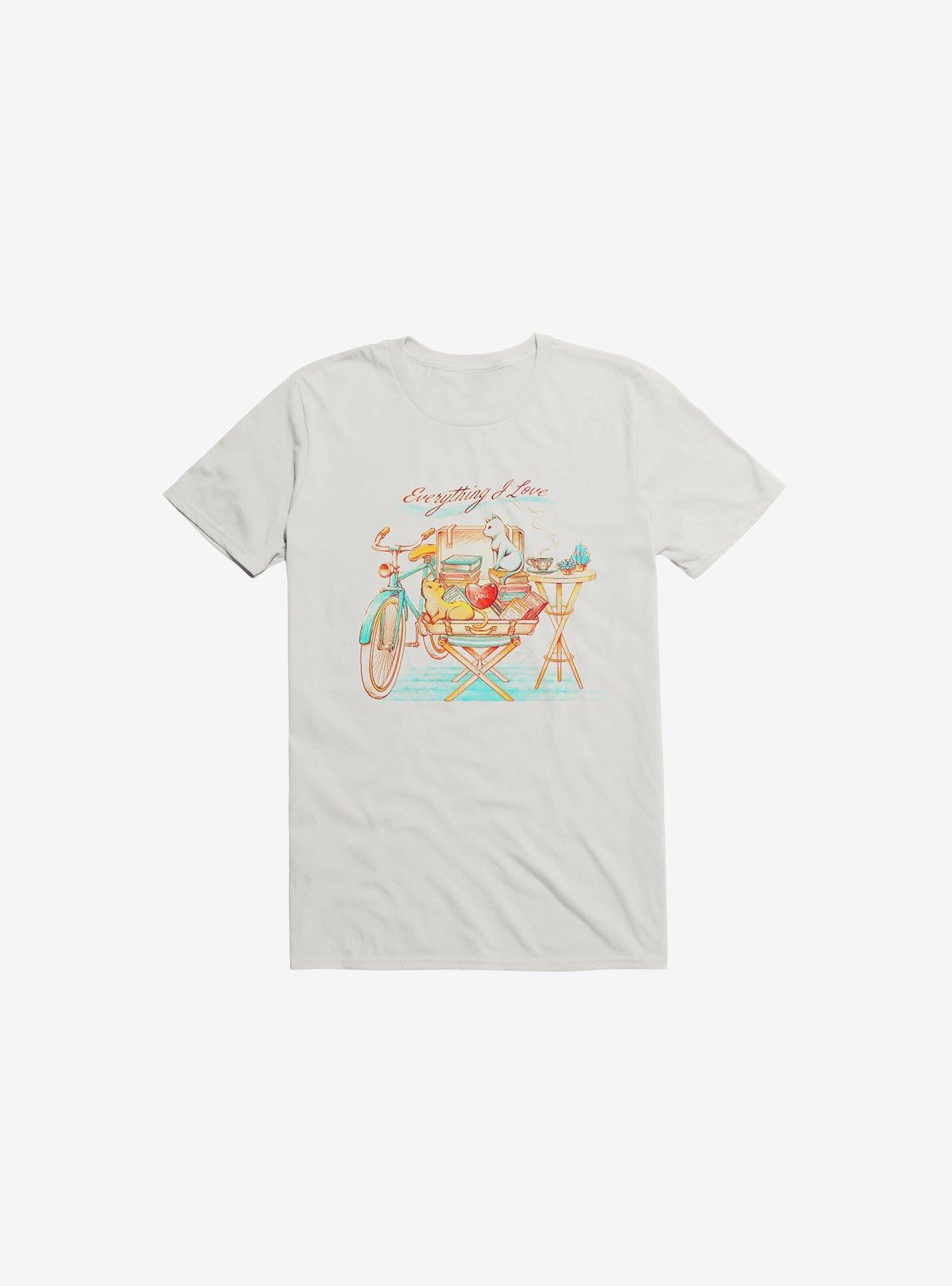 Everything I Love Travelling White T Shirt T Shirt Gym Lifestyle Best Seller Look