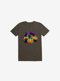 Cat Halloween Brown T Shirt T Shirt Trending US