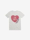 Love Hurts Cat White T Shirt T Shirt High Search Demand Best Seller Look