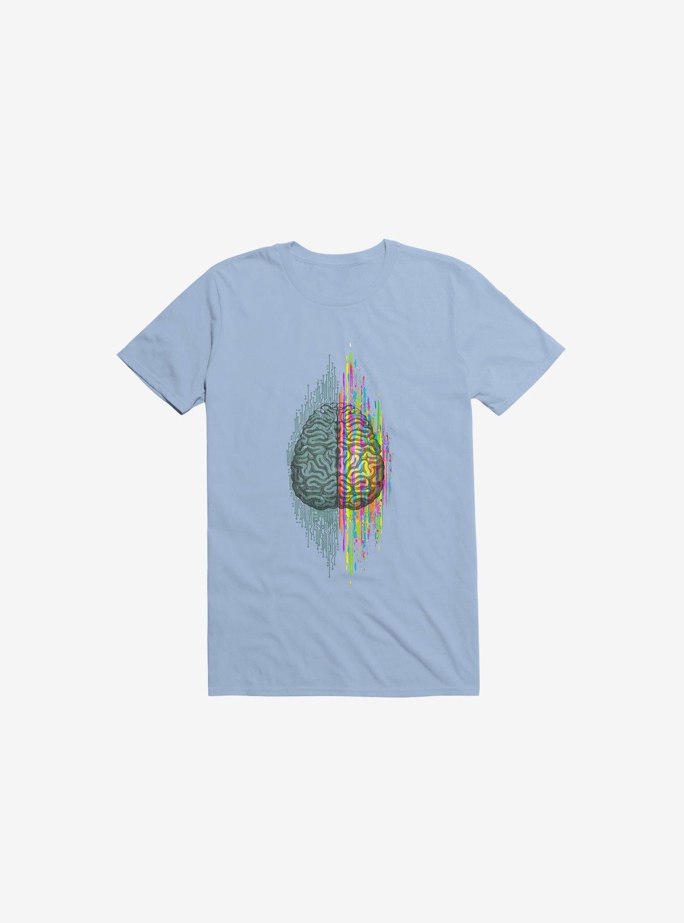 The Mind Brain Dichotomy Light Blue T Shirt T Shirt Streetwear Style Workout Ready