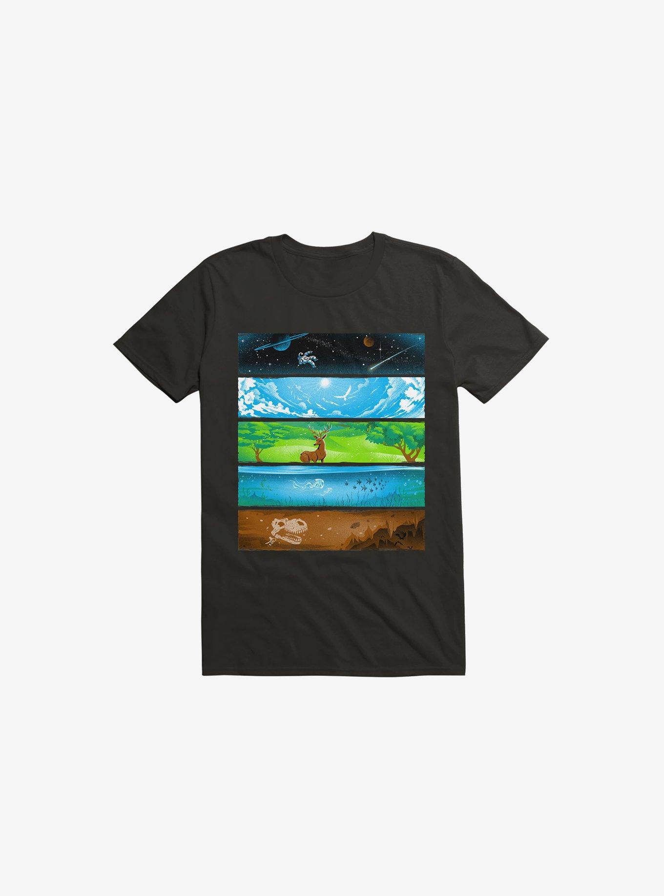 Across The Earth Black T Shirt T Shirt Viral TikTok Best Seller Look