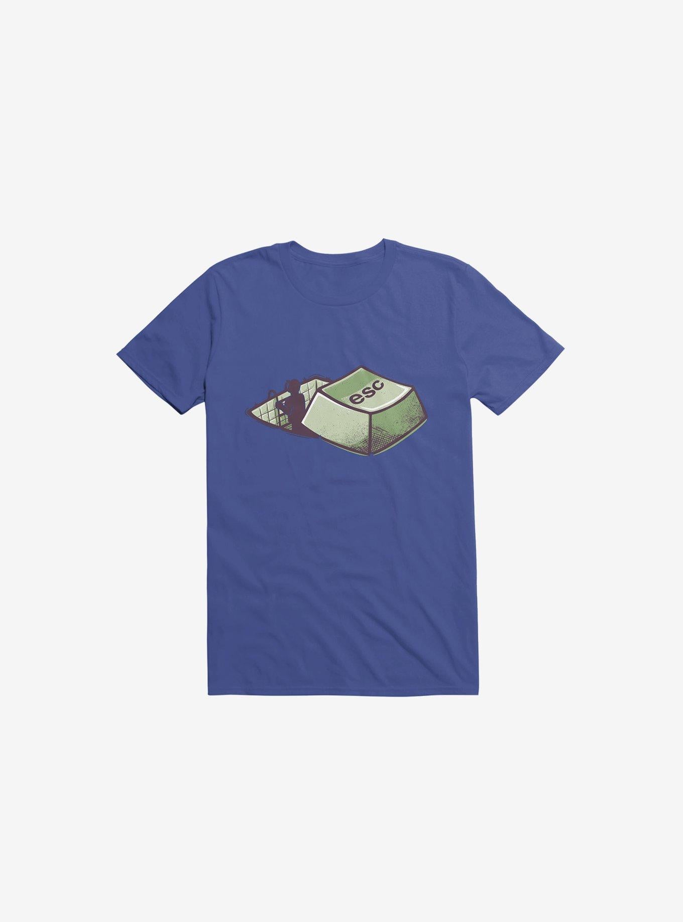 Introvert s Escape Royal Blue T Shirt T Shirt Comfort Fit Workout Ready