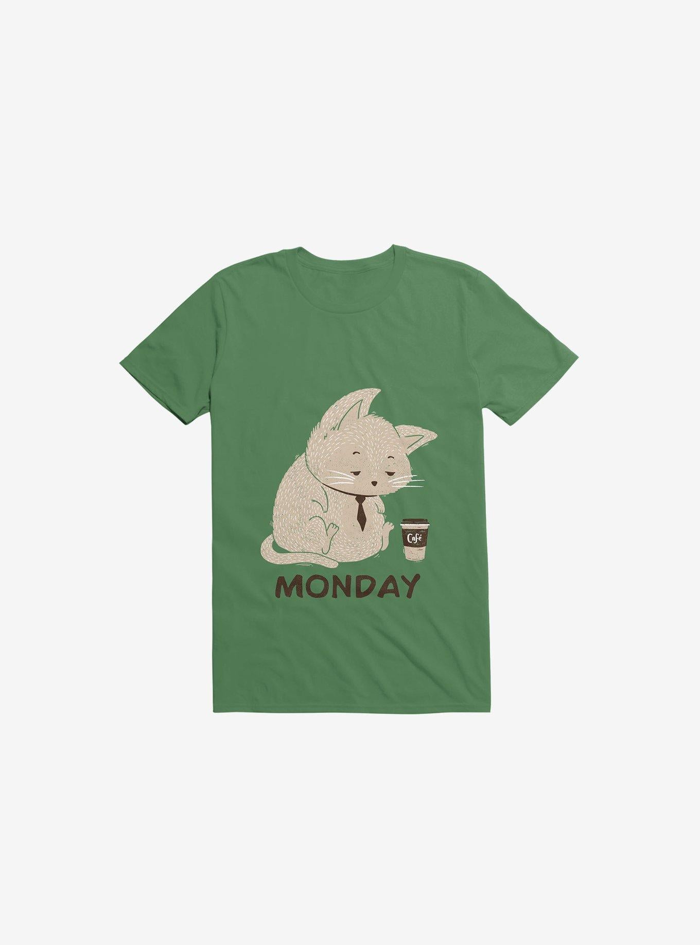 Monday Cat Kelly Green T Shirt T Shirt Trending US Best Seller Look