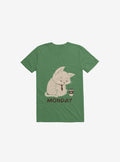 Monday Cat Kelly Green T Shirt T Shirt Trending US