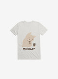 Monday Cat White T Shirt T Shirt Trending US