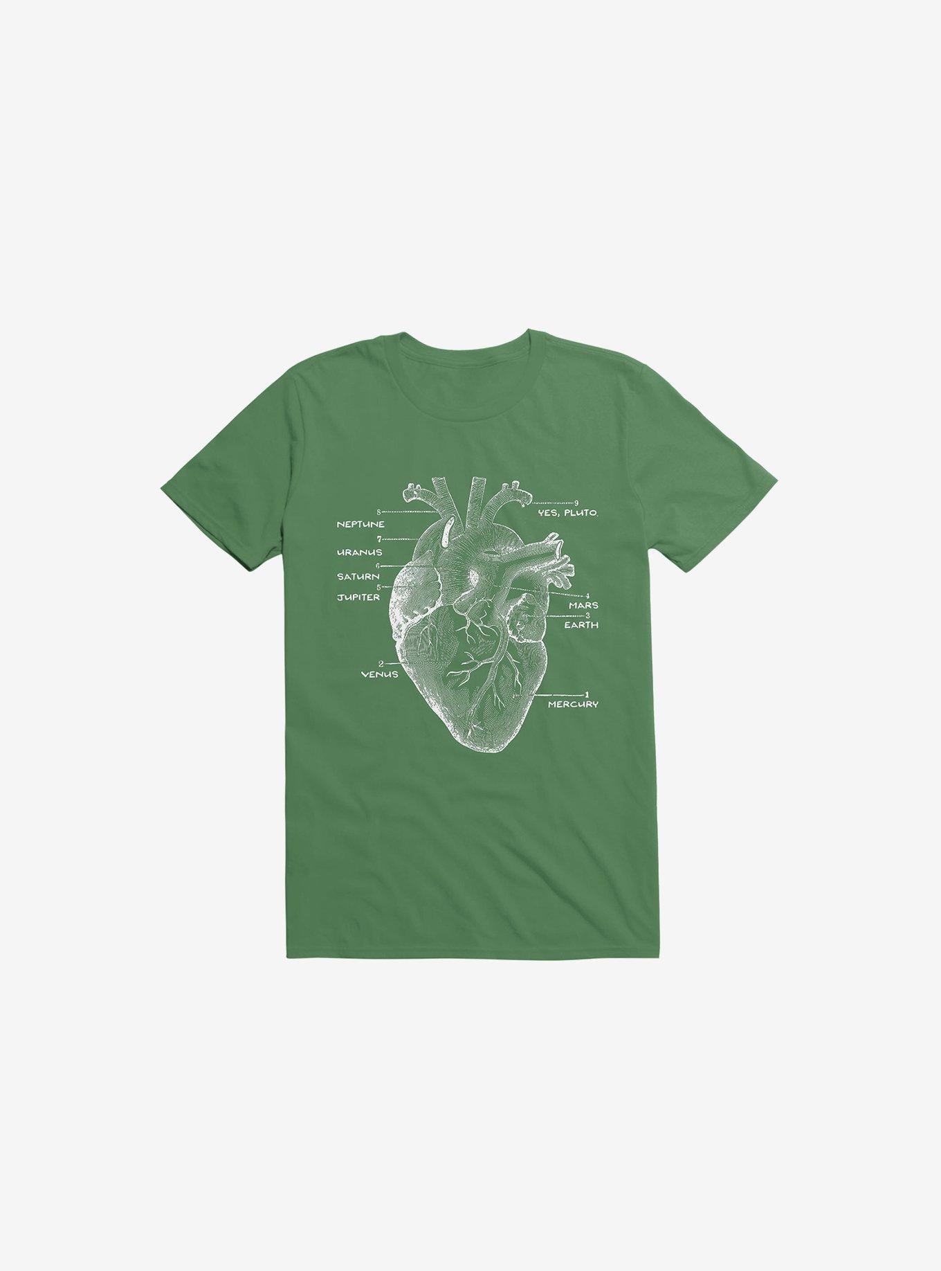 Astro Heart Kelly Green T Shirt T Shirt Comfort Fit Gift Ready