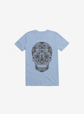 Dia De Los Muertos Light Blue T Shirt T Shirt Gym Lifestyle Daily Wear
