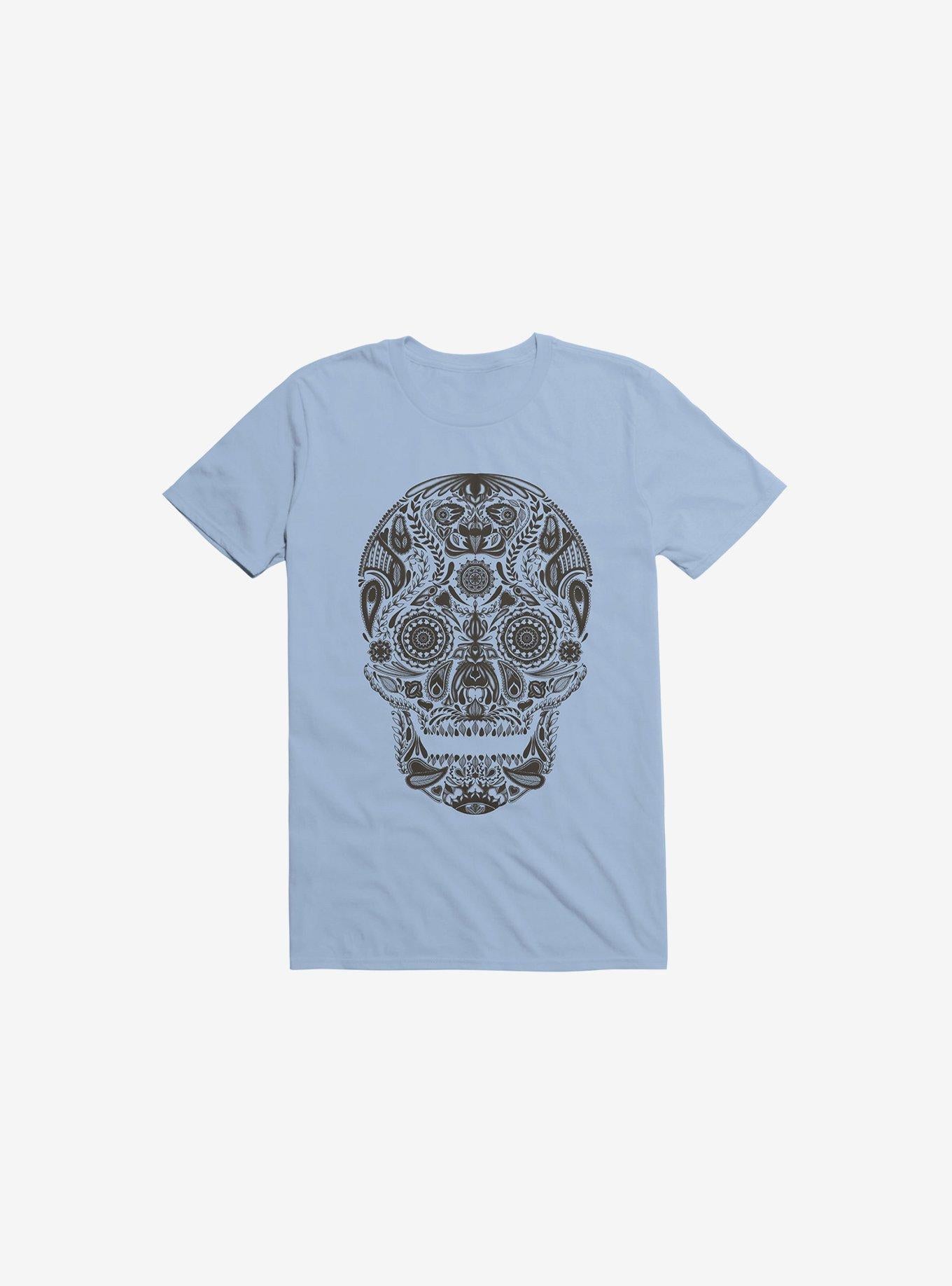 Dia De Los Muertos Light Blue T Shirt T Shirt Gym Lifestyle Daily Wear