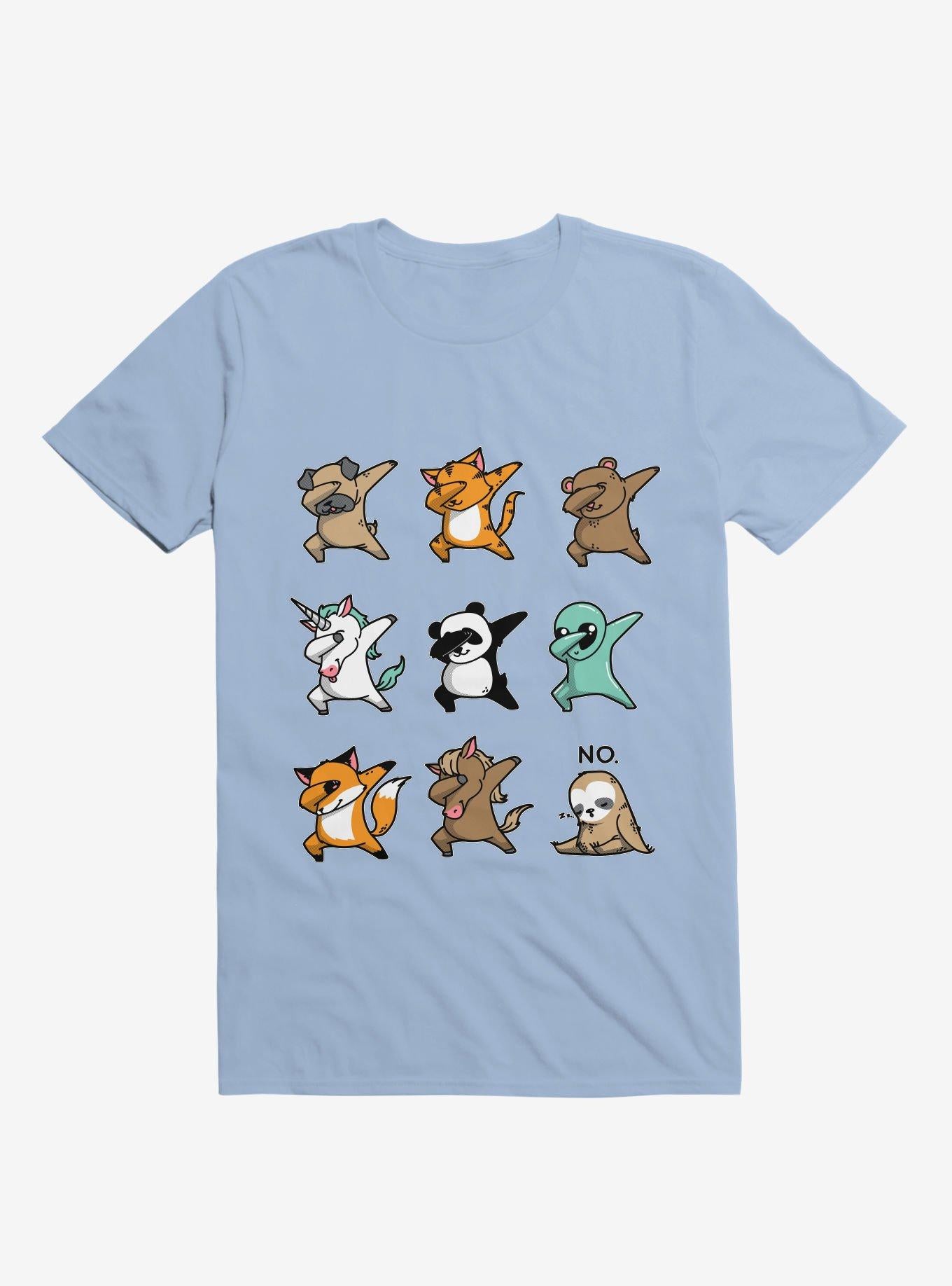 Dabbing Party Light Blue T Shirt T Shirt Trending US Funny Quote