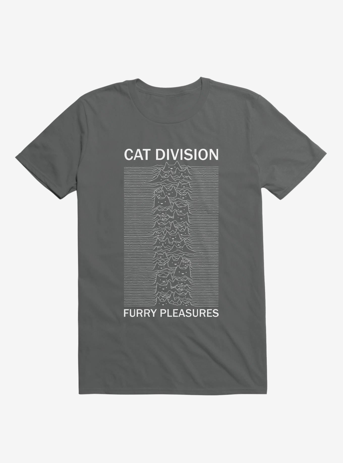Cat Division Sans Serif Charcoal Grey T Shirt T Shirt Premium Print Gift Ready