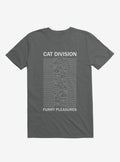 Cat Division Sans Serif Charcoal Grey T Shirt T Shirt Trending US