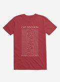 Cat Division Serif Red T Shirt T Shirt Trending US