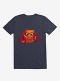 Feed Me And Tell Me I m Smart Cat Navy Blue T Shirt T Shirt Viral TikTok Gift Ready