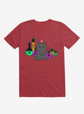 I Think My Cat Wants To Kill Me Red T Shirt T Shirt Viral TikTok Workout Ready