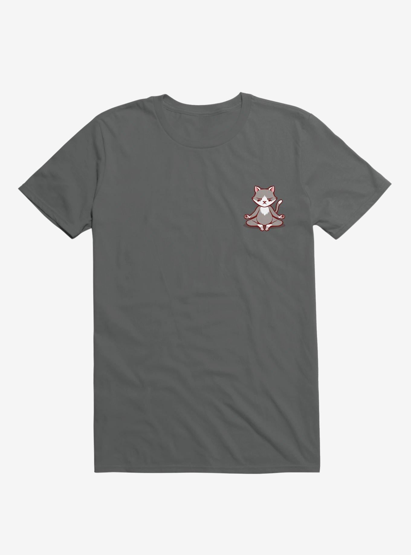 Cat Animals Meditation Zen Buddhism Charcoal Grey T Shirt T Shirt Trending US Best Seller Look