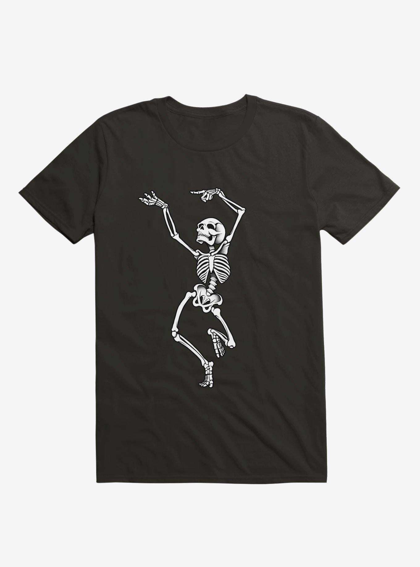 Dancing Skeleton Black T Shirt T Shirt Premium Print Fan Favorite