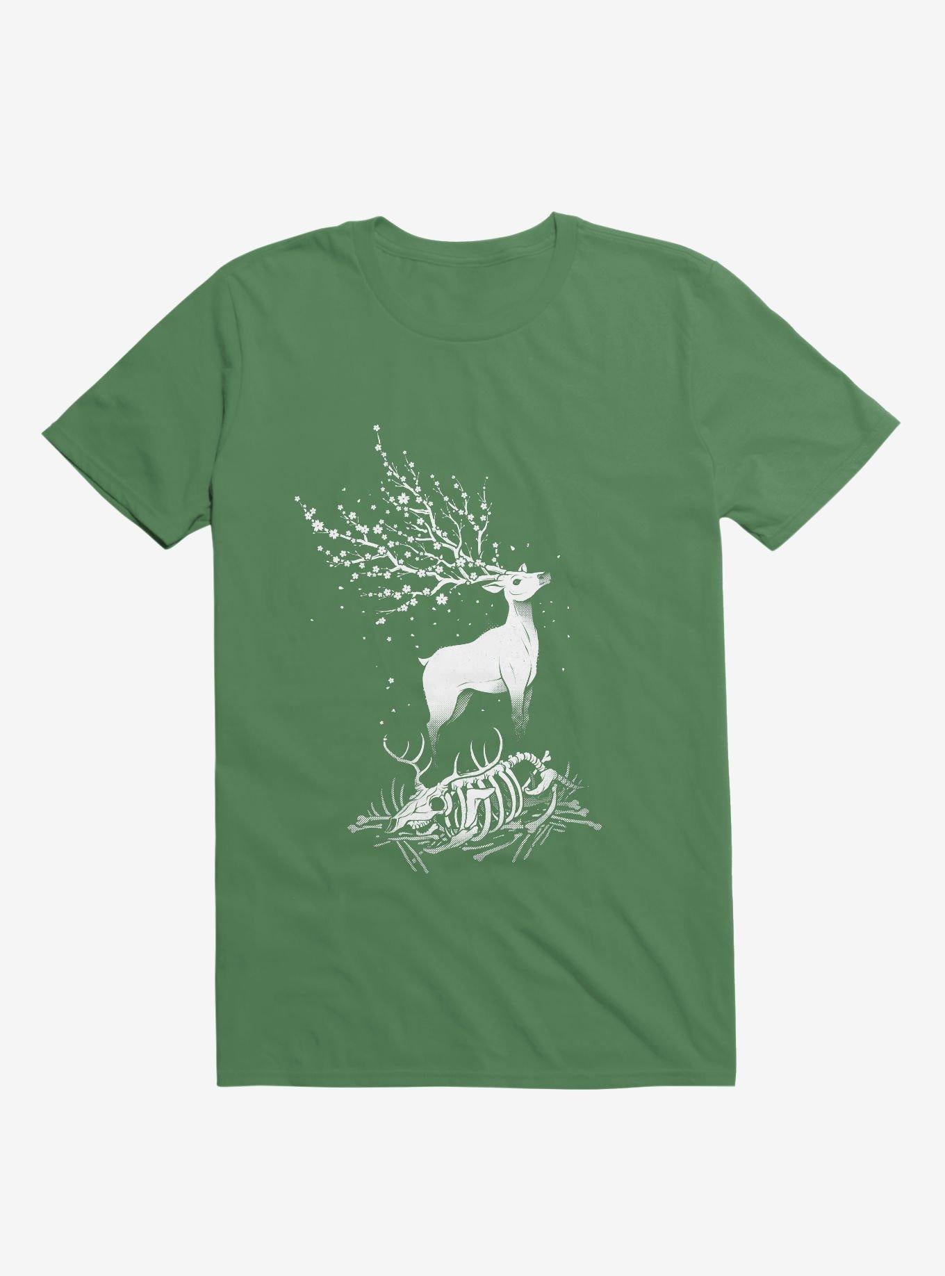 Life After Death Reborn Deer Kelly Green T Shirt T Shirt Viral TikTok Daily Wear