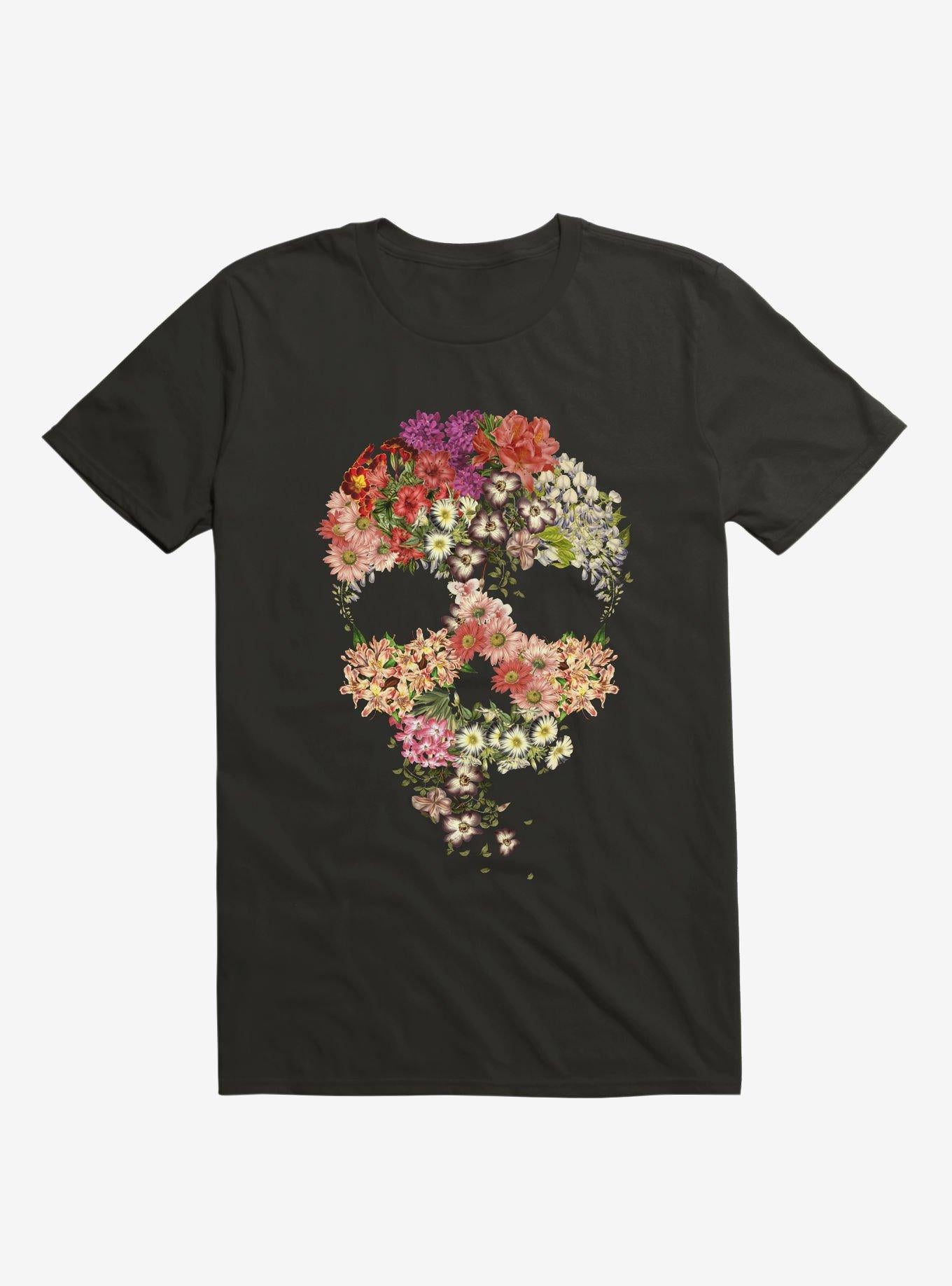 Skull Floral Decay T Shirt T Shirt Trending US